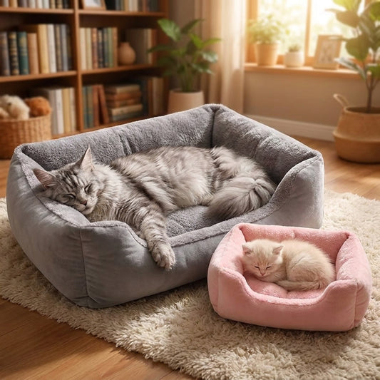 Cozy Cave Pet Bed - Orthopedic Bolster Bed for Dogs and Cats