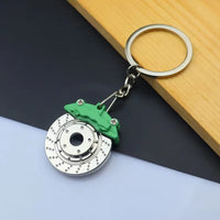 Creative Gear Head Keychain Speed Gearbox Keyring for Car Key Turbo Hub Brake Disc Pendant Shock Absorber Keys Holder Chain Ring