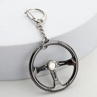 Creative Gear Head Keychain Speed Gearbox Keyring for Car Key Turbo Hub Brake Disc Pendant Shock Absorber Keys Holder Chain Ring