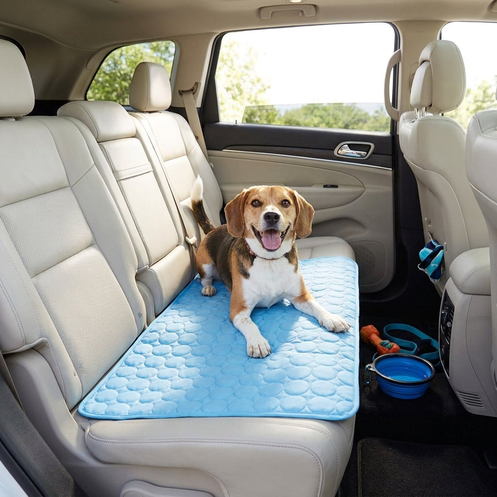 Summer Pet Ice Pad Cool Sleeping Mat Breathable Ice Silk Washable Pet Bed Durable Dog Cat Cushion Pet Supplies for Home Outdoor