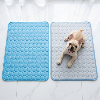 Summer Pet Ice Pad Cool Sleeping Mat Breathable Ice Silk Washable Pet Bed Durable Dog Cat Cushion Pet Supplies for Home Outdoor