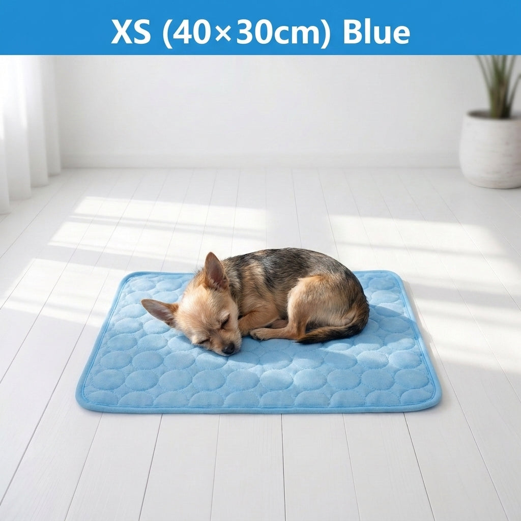 Summer Pet Ice Pad Cool Sleeping Mat Breathable Ice Silk Washable Pet Bed Durable Dog Cat Cushion Pet Supplies for Home Outdoor