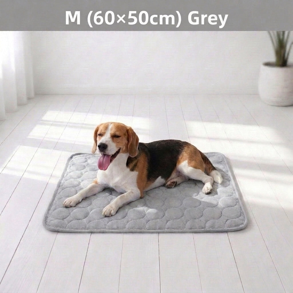 Summer Pet Ice Pad Cool Sleeping Mat Breathable Ice Silk Washable Pet Bed Durable Dog Cat Cushion Pet Supplies for Home Outdoor