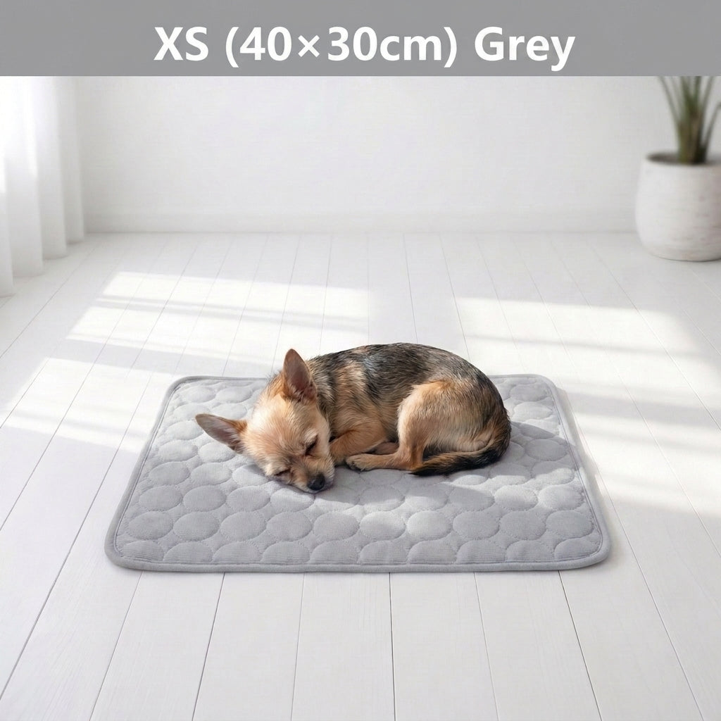 Summer Pet Ice Pad Cool Sleeping Mat Breathable Ice Silk Washable Pet Bed Durable Dog Cat Cushion Pet Supplies for Home Outdoor