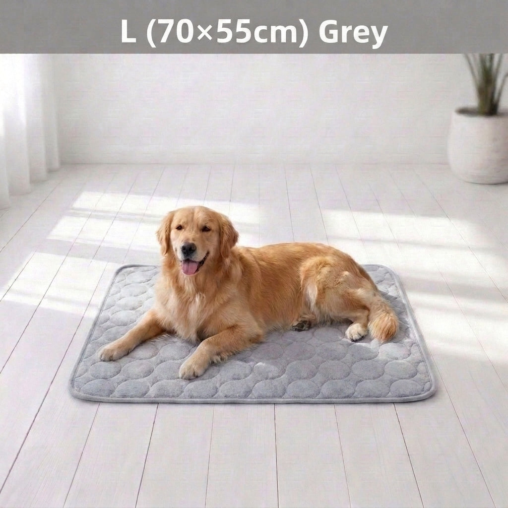 Summer Pet Ice Pad Cool Sleeping Mat Breathable Ice Silk Washable Pet Bed Durable Dog Cat Cushion Pet Supplies for Home Outdoor