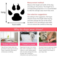 4Pcs/Set Anti-Skidding Denim Canvas Dog Shoes Pet Shoes Waterproof Shoes Sneakers Breathable Booties Pet Supplies High Quality
