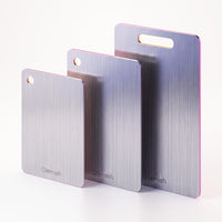 Stainless Steel Cutting Board Set of 3 - Dishwasher Safe with Juice Groove