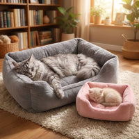 Cozy Cave Pet Bed - Orthopedic Bolster Bed for Dogs and Cats