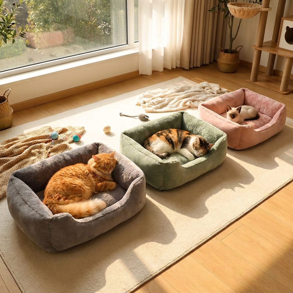 Cozy Cave Pet Bed - Orthopedic Bolster Bed for Dogs and Cats