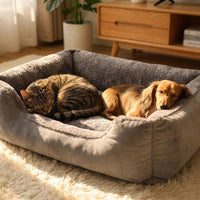 Cozy Cave Pet Bed - Orthopedic Bolster Bed for Dogs and Cats