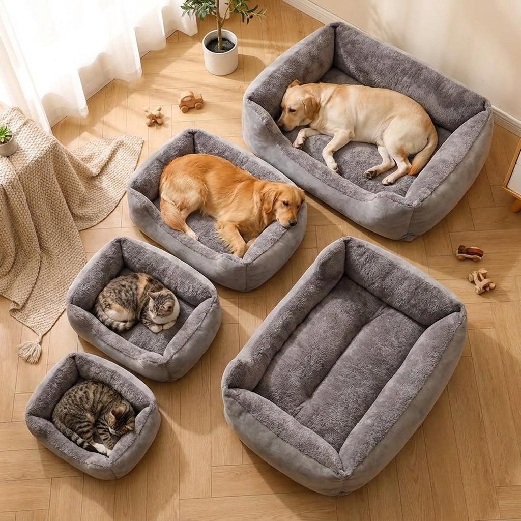 Cozy Cave Pet Bed - Orthopedic Bolster Bed for Dogs and Cats