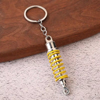 Creative Gear Head Keychain Speed Gearbox Keyring for Car Key Turbo Hub Brake Disc Pendant Shock Absorber Keys Holder Chain Ring