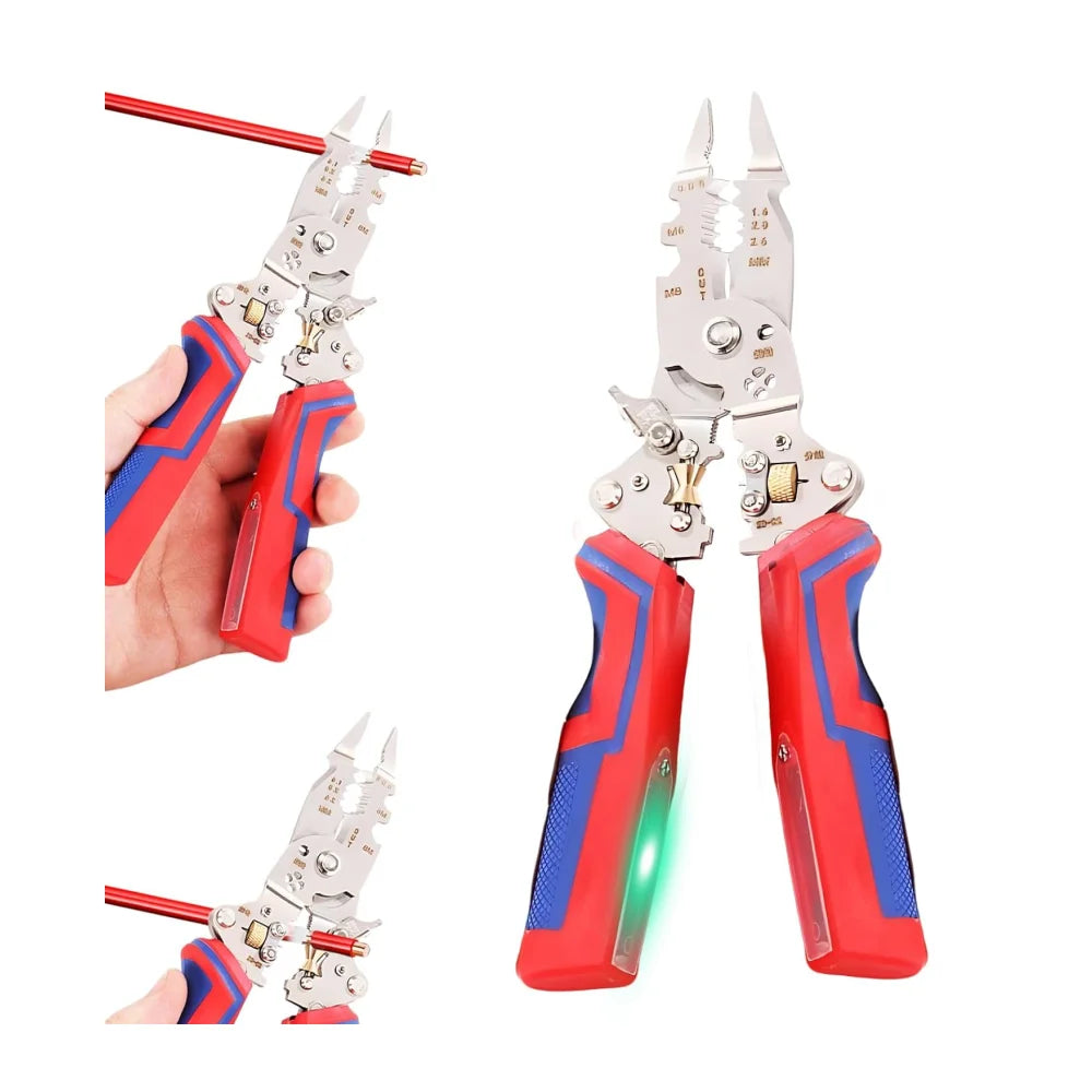 13 in 1 Foldable Wire Stripper, 2025 Folding Efficient Electrician Stripping Plier,Tool for Cutting and Pulling Pliers